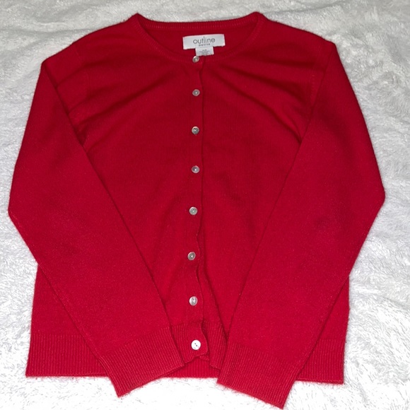 Outline red cardigan - Picture 2 of 10
